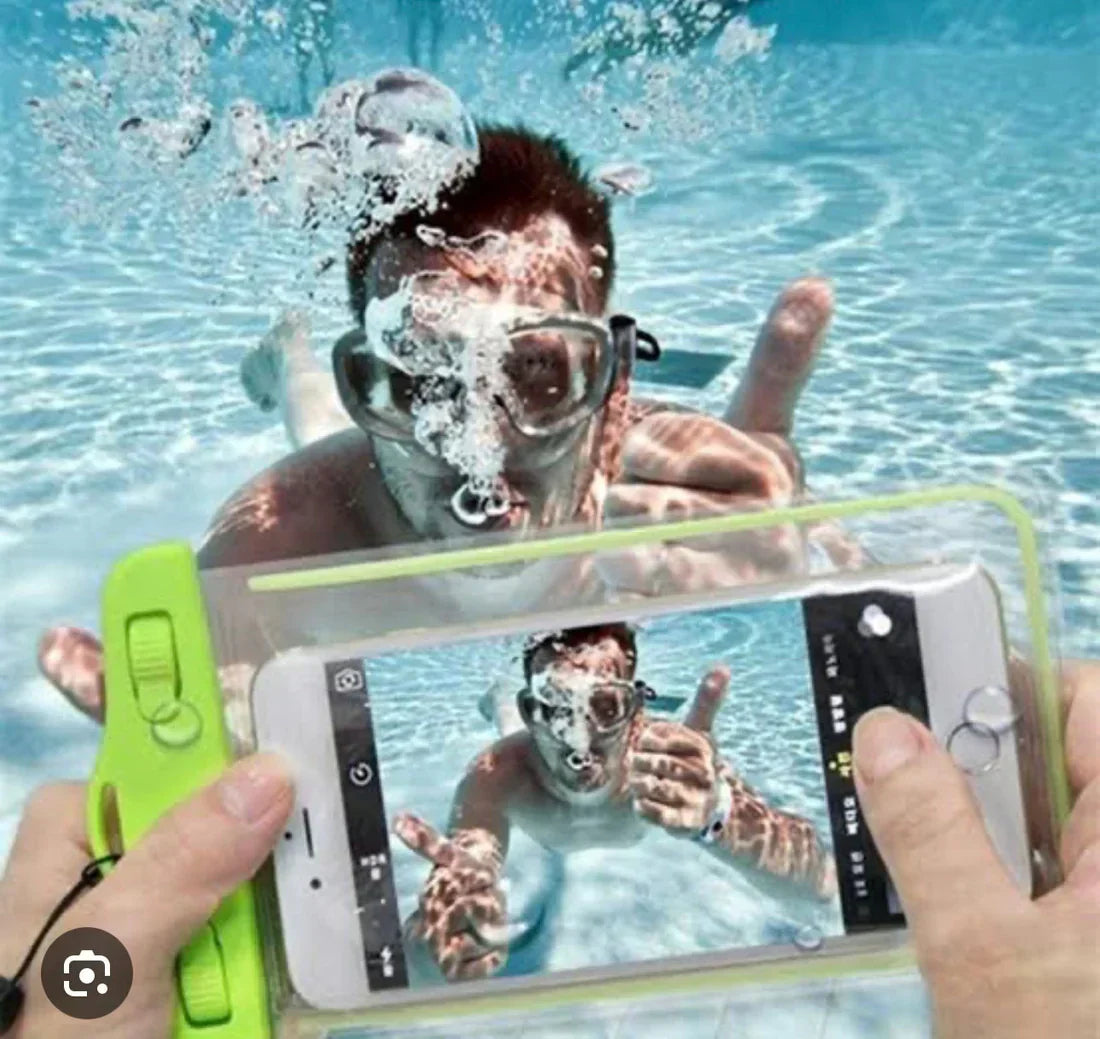 Water proof Transparent Mobile cover for Safety And Swimming Pool 2 Pc